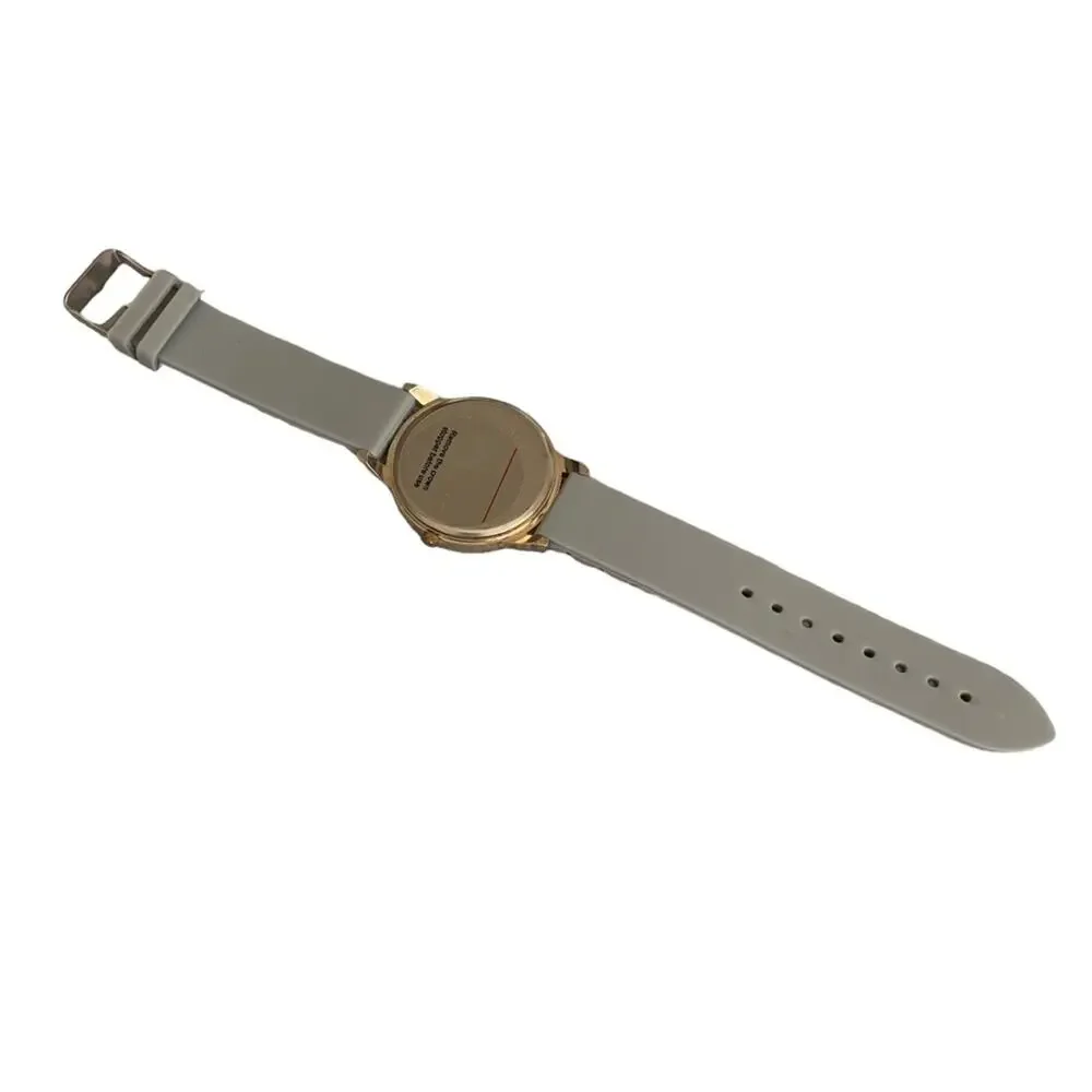 Charming Charlie Grey Navy Anchors Away Rhinestone Bezel Quartz Movement Watch